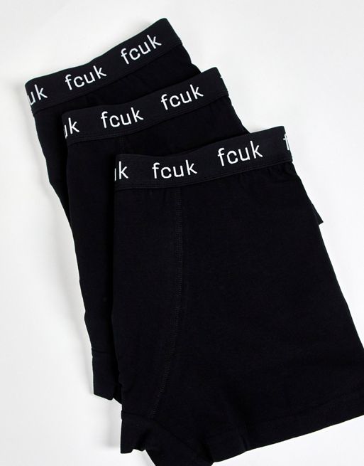 3 Pack FCUK Logo Briefs