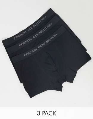 3 Pack French Connection Boxers Dark Navy