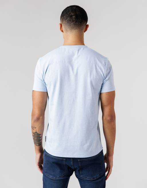 French Connection – 3er-Pack Baumwoll-T-Shirts in Blau mit Rundhalsausschnitt, 3 von 4