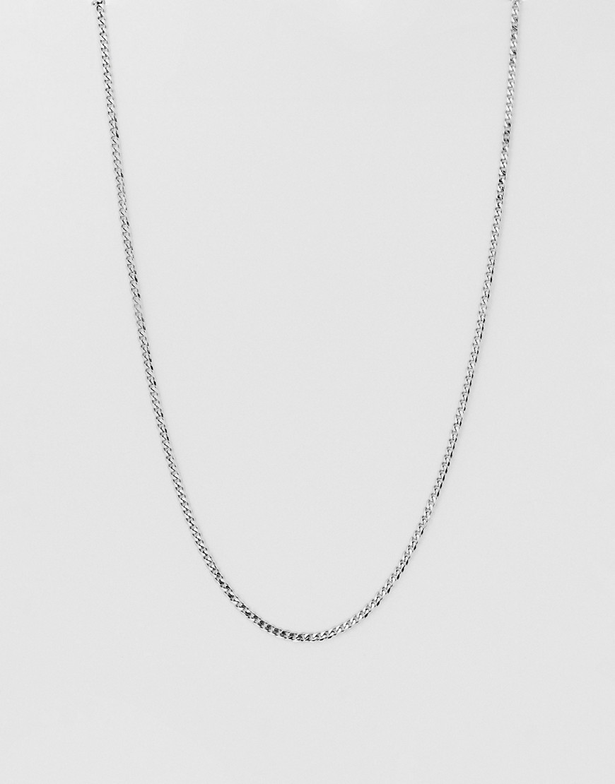 French Connection 3mm Fiargo Chain Necklace In Silver