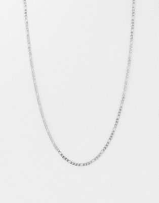 French Connection 3mm fiargo chain necklace In silver