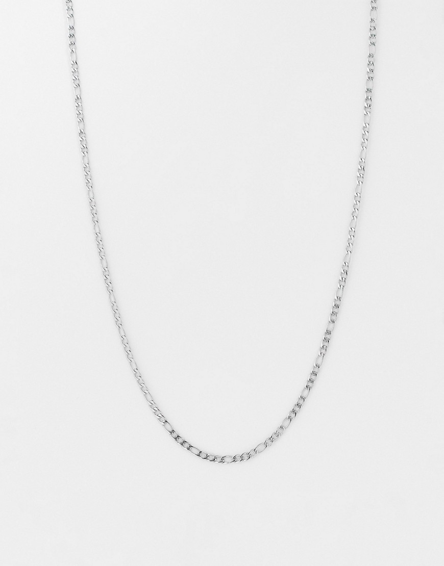 FRENCH CONNECTION 3MM FIARGO CHAIN NECKLACE IN SILVER