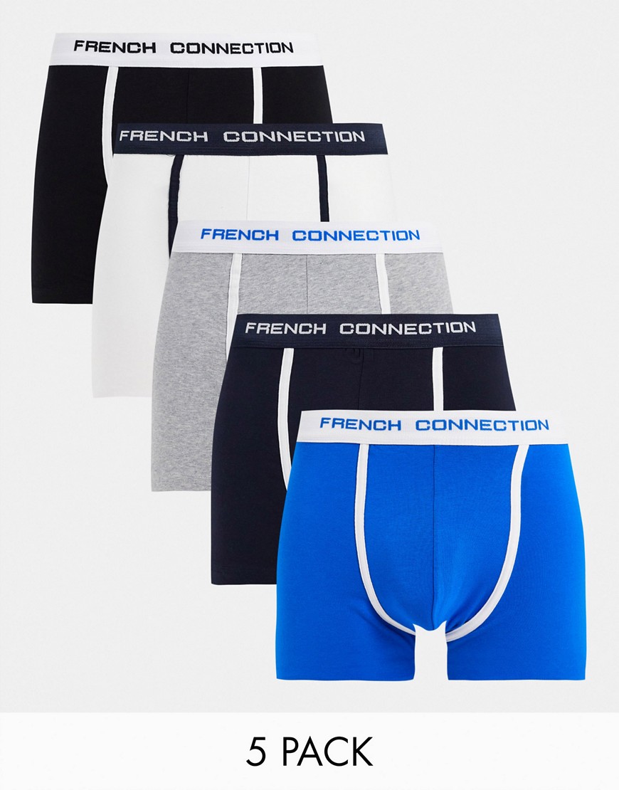 FRENCH CONNECTION 5 PACK BOXERS-MULTI,TGQUV