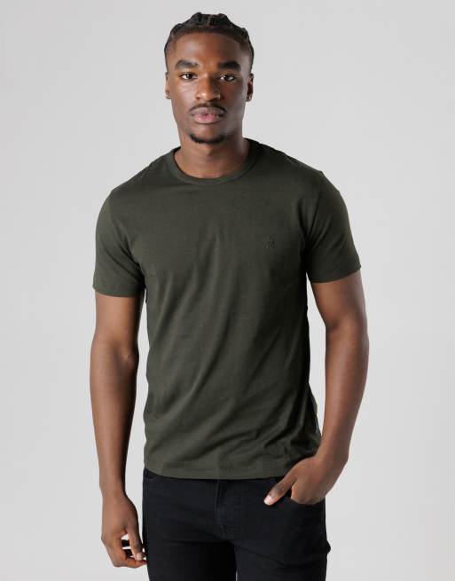 French Connection 5 pack cotton crew neck short sleeve t-shirts in navy, 2 of 6