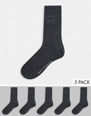 French Connection 5 Pack Socks - ASOS Price Checker