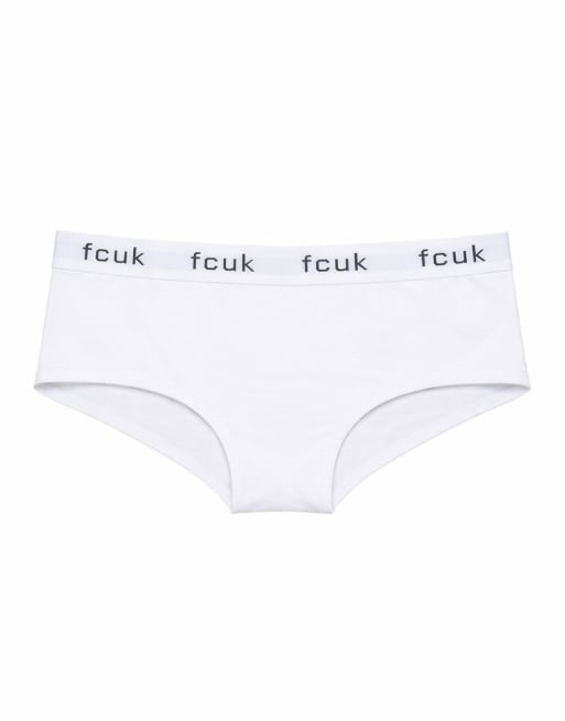 French Connection 7 pack cotton fcuk ladies hipster full briefs in grey, 2 of 4