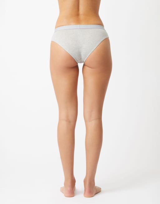 French Connection 7 pack cotton french connection ladies briefs in grey, 3 of 4
