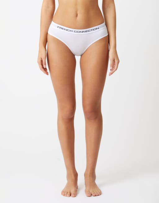 French Connection 7 pack cotton french connection ladies briefs in grey, 4 of 4