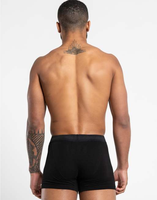 French Connection 7 pack cotton stretch boxers in black, 3 of 4