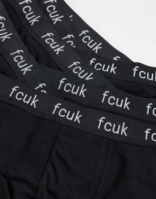 French Connection 7 pack FCUK boxers in black, 2 of 3