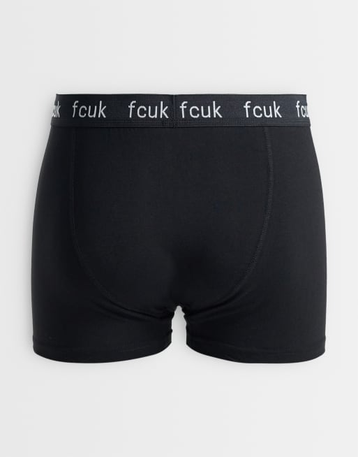 French Connection 7 pack FCUK boxers in black, 3 of 3