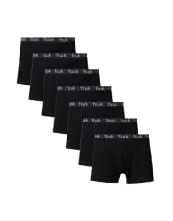 French Connection 7 pack fcuk cotton stretch boxers in black