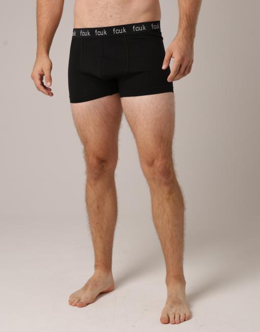French Connection 7 pack fcuk cotton stretch boxers in black, 2 of 4