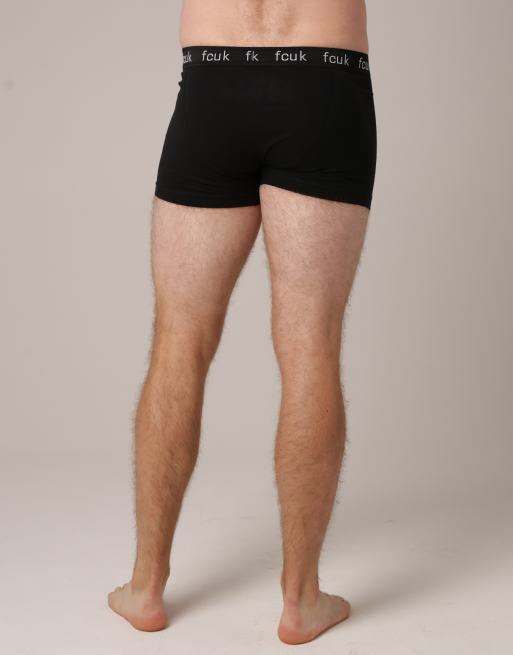 French Connection 7 pack fcuk cotton stretch boxers in black, 3 of 4