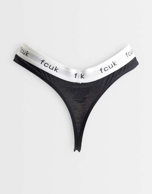 French Connection 7 pack thongs in multi, 2 of 3