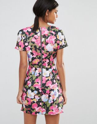 french connection pink floral dress