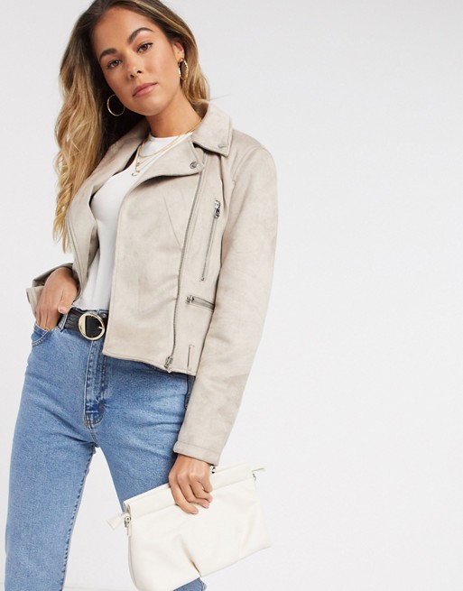 French Connection aimee suedette biker jacket