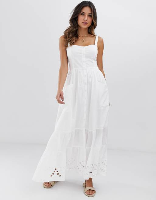 French Connection Ancolie broderie midi dress | ASOS