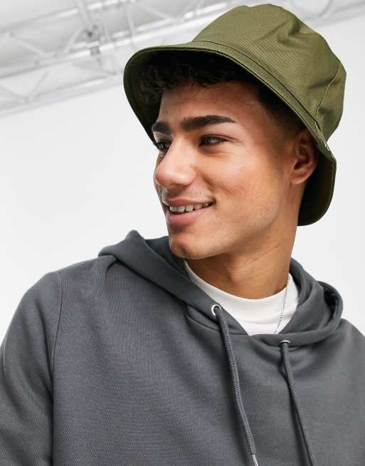 French Connection – Anglerhut aus Baumwolle in Khaki