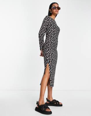 french connection polka dot midi dress French Connection Polka Dot Midi Dress