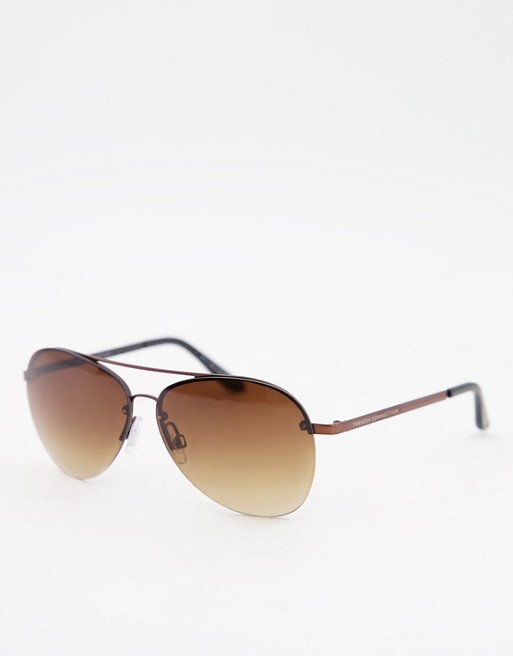 French Connection aviator style sunglasses