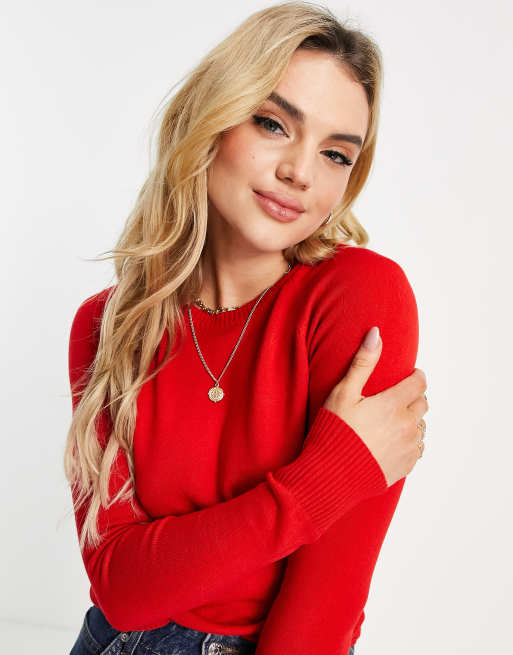 French connection red jumper hotsell