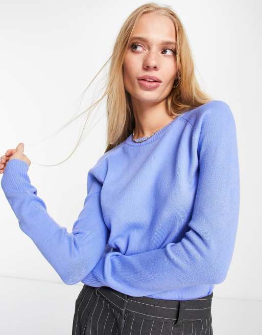French Connection – Babysoft – Pullover in Blau mit Raglanärmeln
