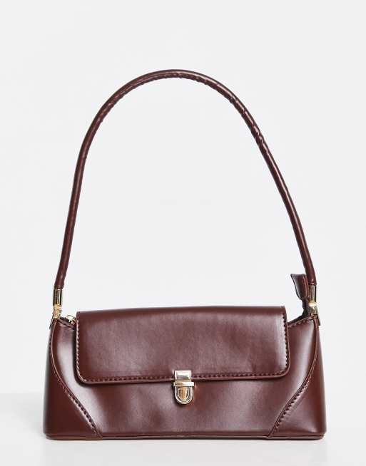 Burgundy shoulder bag sale