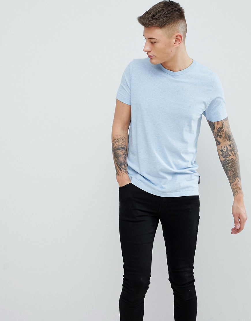 French Connection Basic Crew T-Shirt-Blue