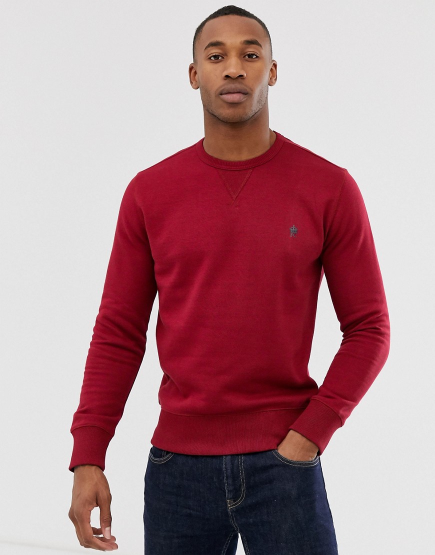 French Connection basic logo crew neck jumper-Tan