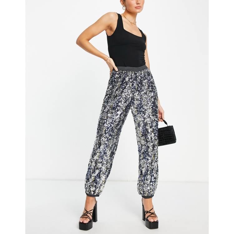 Kendall and kylie sequin joggers on sale