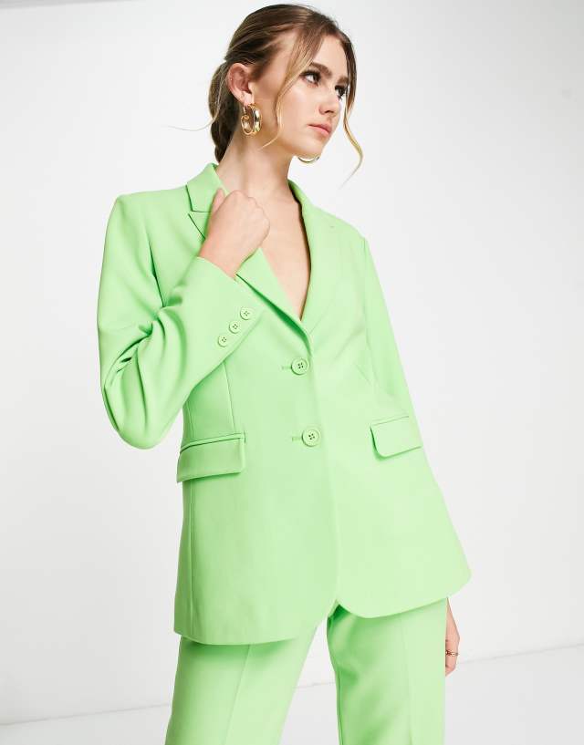 French Connection blazer in lime green - part of a set