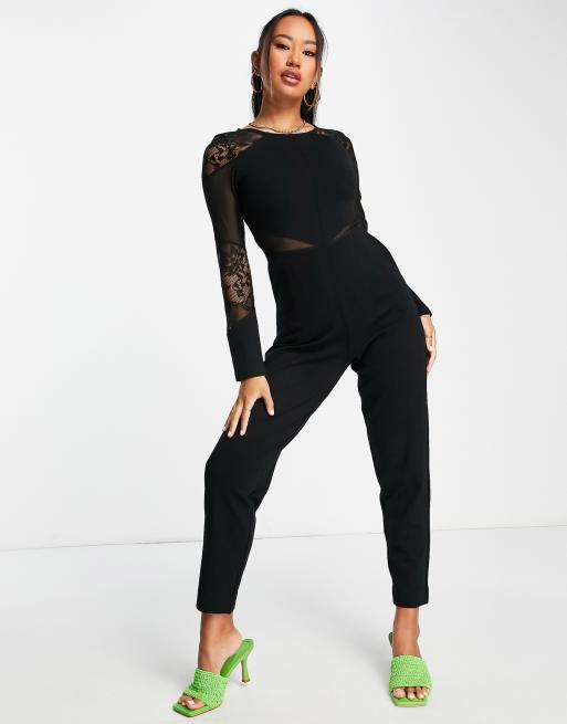 Bodycon jumpsuit black best sale