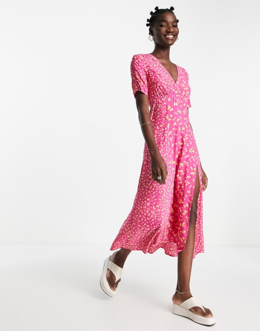 French connection pink outlet lace dress