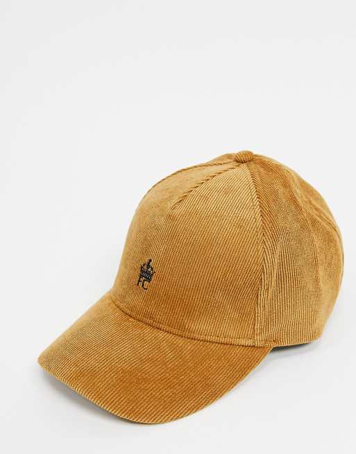 French Connection – Braune Kappe aus Cord