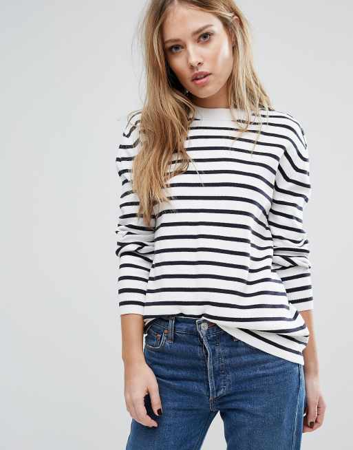 French connection hotsell striped sweater