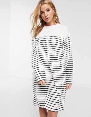 French Connection breton stripe mini dress-Multi