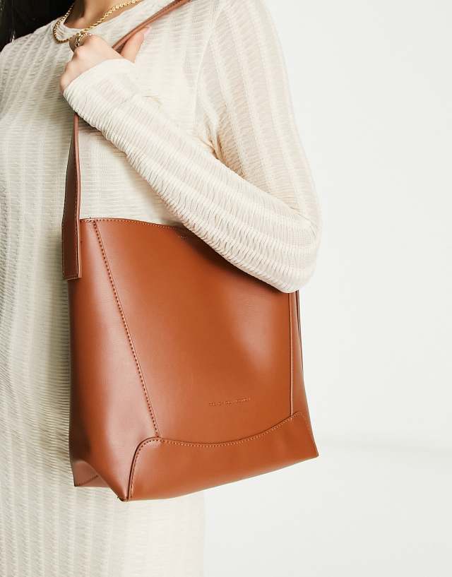 French Connection bucket bag in brown