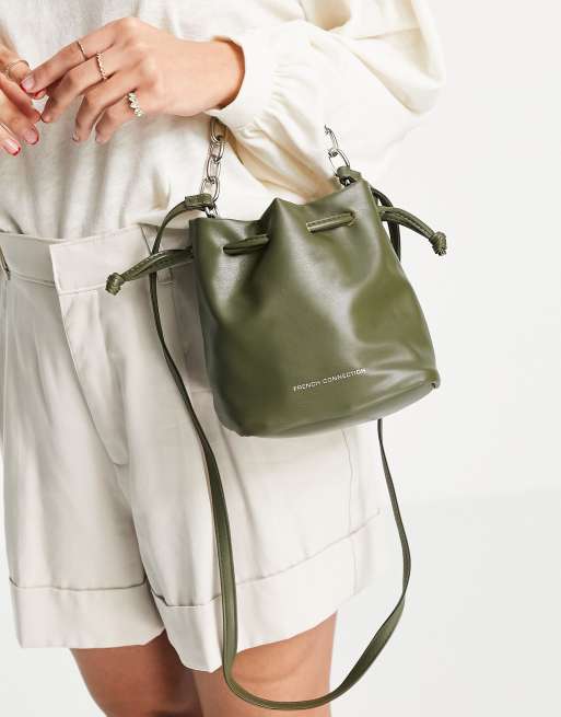 Khaki bucket hot sale bag