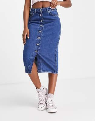 french connection denim skirt