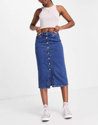 french connection denim skirt