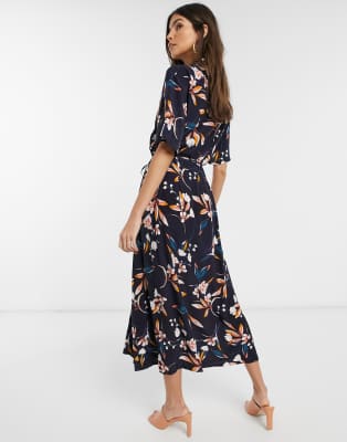 french connection midi shirt floral bloom dress