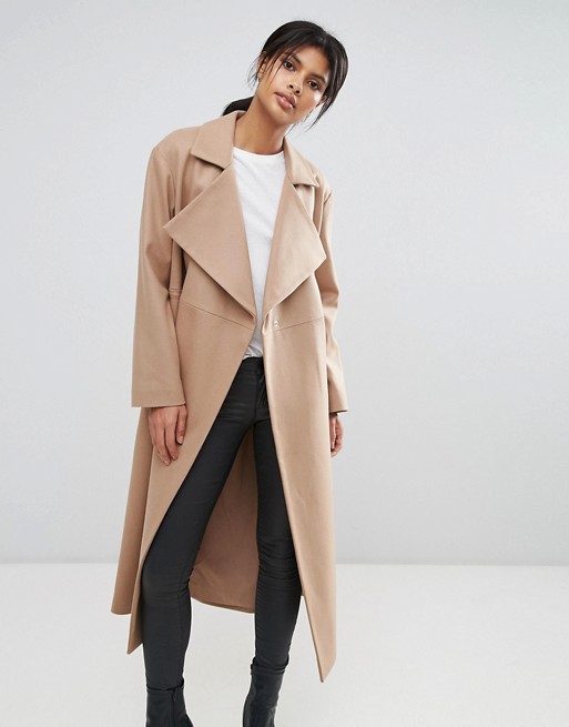 French Connection | French Connection Camel Longline Coat