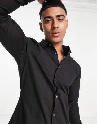 Camicia skinny nera-Nero - French Connection Camicia donna  - immagine1