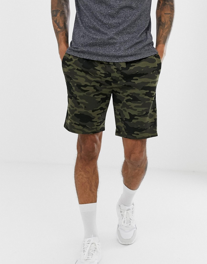 French Connection camo jerseyshorts-Multifarvet