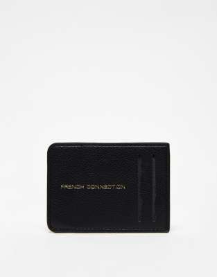 French Connection card holder in black | ASOS