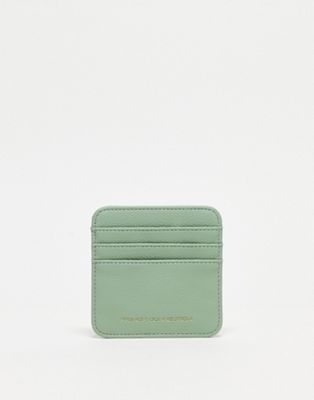 French Connection card holder in sage green