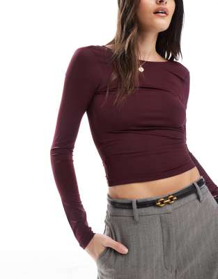 French Connection - Ceinture fine avec double boucle - Noir