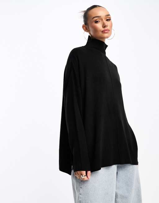 French connection black hot sale turtleneck sweater