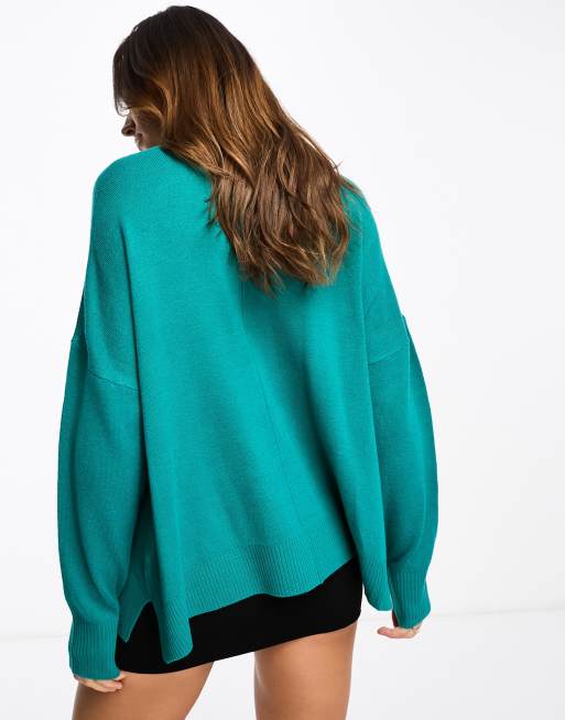 Aqua blue outlet jumper